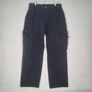 5.11 Tactical Pants‎ Men's 34x34 Navy Blue Cotton Blend Cargo Outdoor